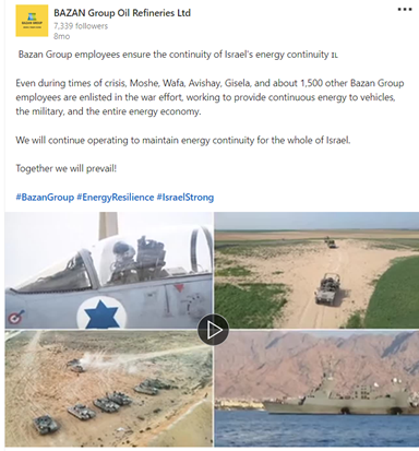 بررسی جامع زنجیره تامین نفت و سوخت رژیم صهیونیستی - برنامه تحریم رژیم صهیونیستی - برنامه تحریم رژیم صهیونیستی